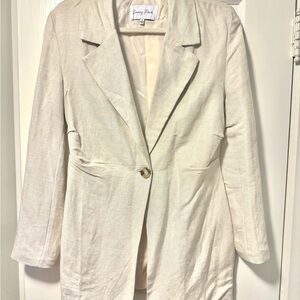 NWOT Lulu's Cream Linen Women's Blazer